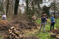 Krähla binden fürs Brot backen im Backhäusle - 22.03.2024